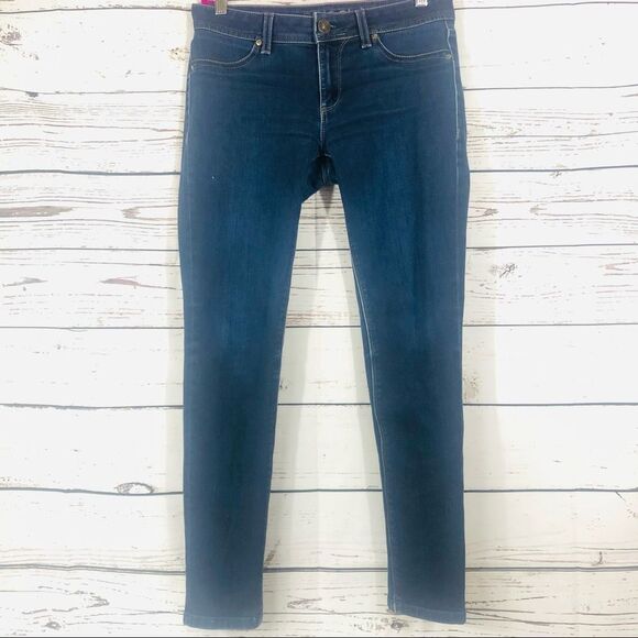 DL1961 Emma Legging Jeggings Skinny 4 Way Stretch Premium Denim Jeans Blue 27 - Picture 1 of 11